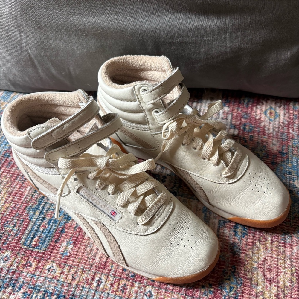 Reebok Women's Off-White High-Top Sneakers